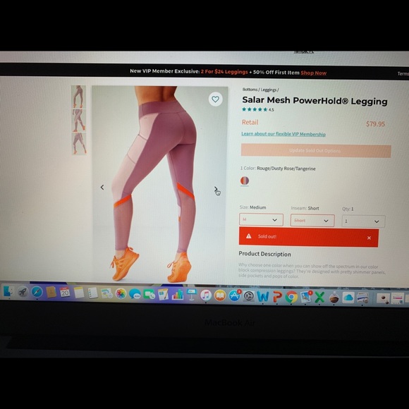 Purple brown work leggings - Picture 6 of 7